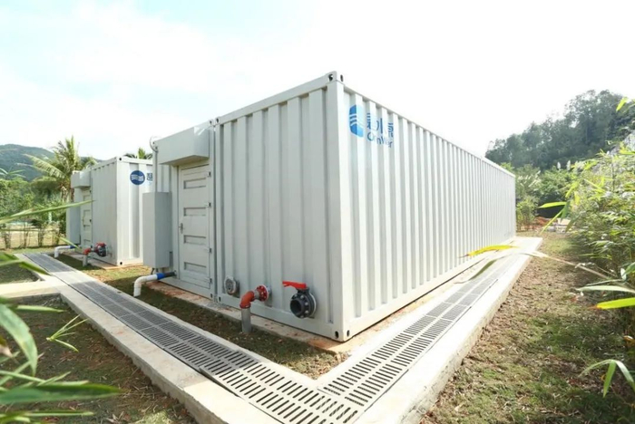 图2 海南省三亚河上游农村区域移动式污水处理站