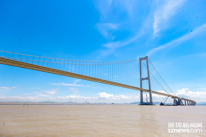 海上看深中通道。（本网资料图）