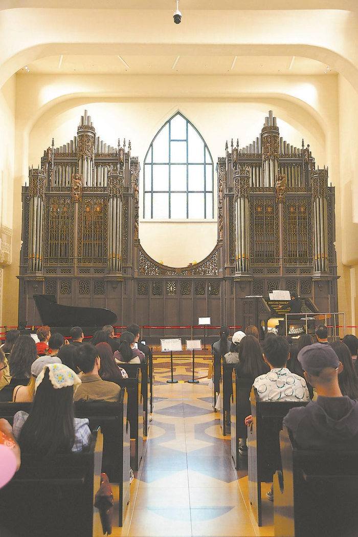 管风琴艺术中心举办小型演奏会。（鼓浪屿文旅中心供图）