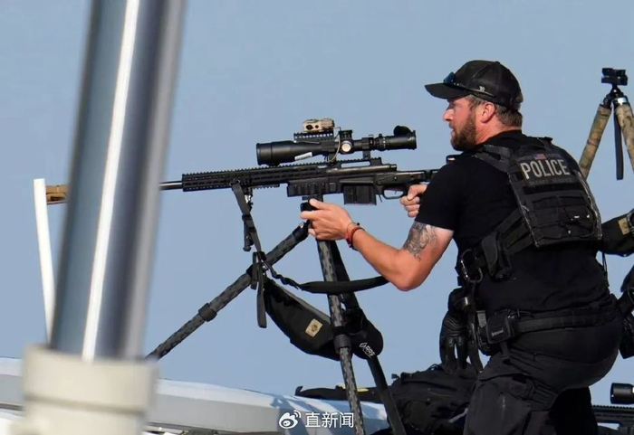 美国特勤局特等射手使用M700狙击步枪开火反击