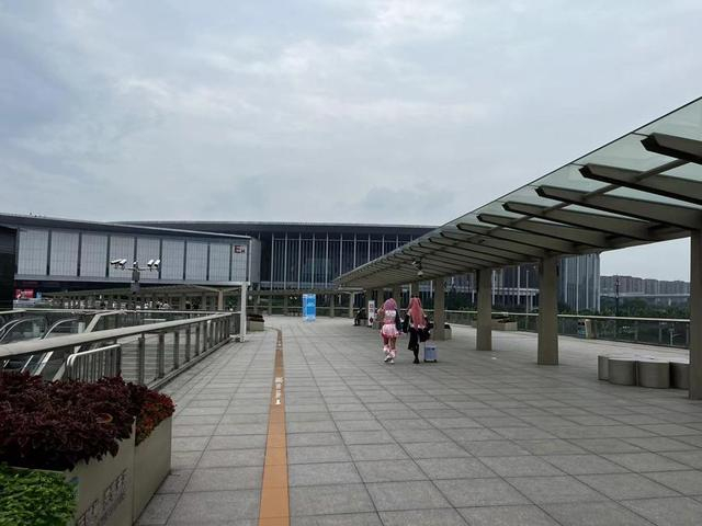 通往上海国家会展中心的天桥，张熠摄