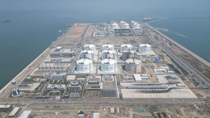 北京燃气天津南港液化天然气应急储备项目。新华社发（受访者供图）