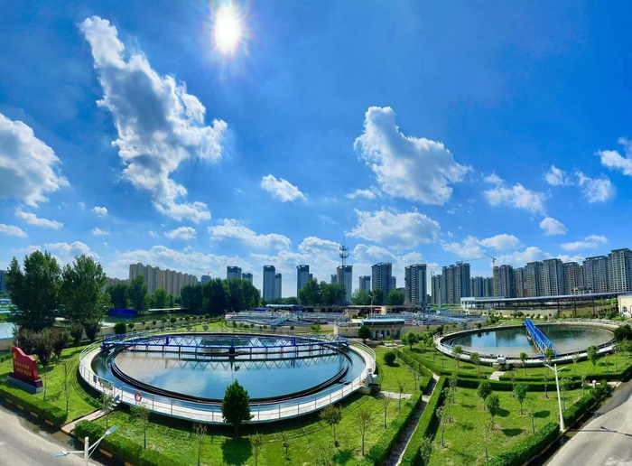 内黄污水处理厂。王迟摄