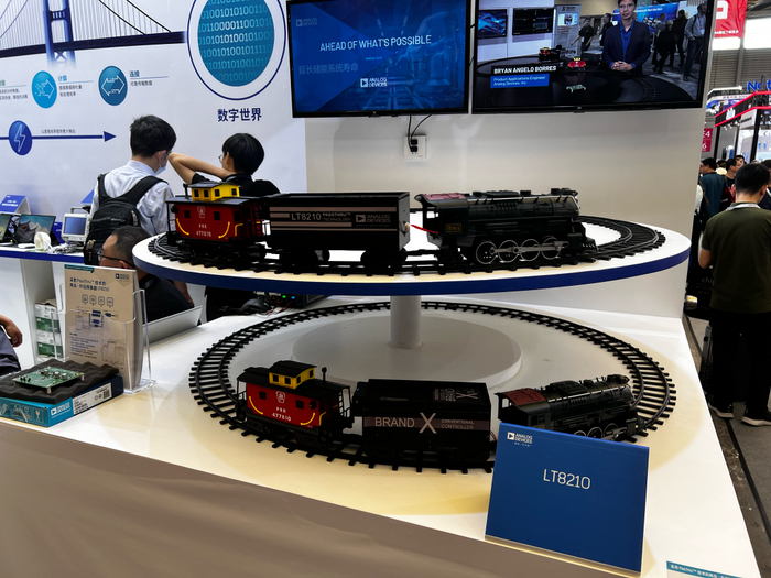 LT8210的城市火车模型演示