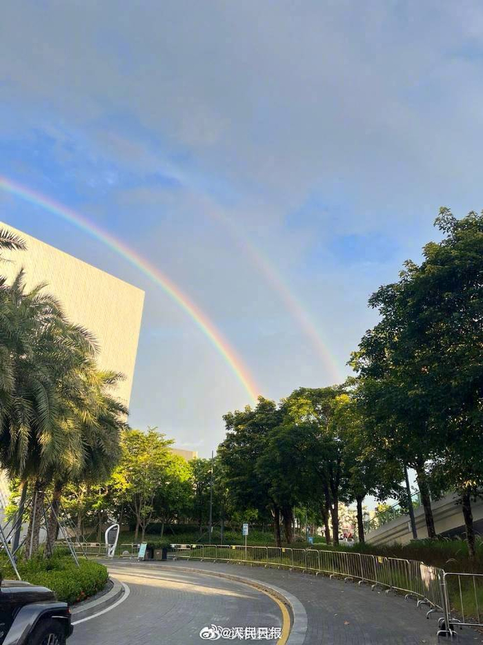 夏日彩虹是天空给的惊喜