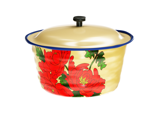 传说中以前几乎每家每户都会有的装猪油搪瓷碗，图片源自：摄图网