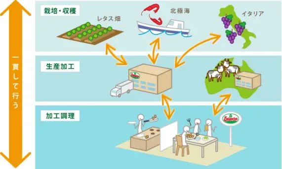 萨莉亚的SPA模式（图片来源：官网）