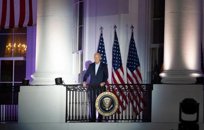 ↑这是7月4日在美国华盛顿白宫拍摄的美国总统拜登。图据新华社