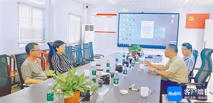 　　中国银行昌江支行到昌江核电关联及新材料产业先导区走访企业。中国银行昌江支行供图