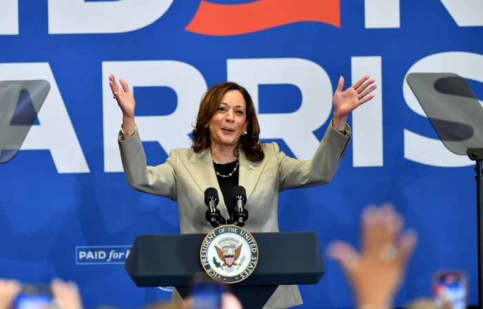 美国副总统哈里斯。图片来源：视觉中国