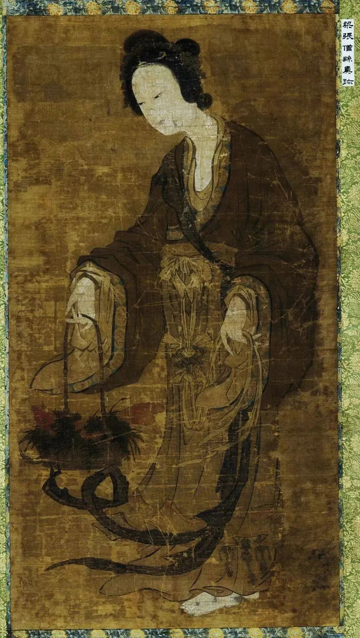 （传）梁 张僧繇 鱼篮观音图