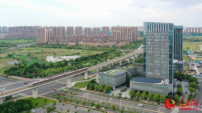 俯瞰中新苏滁高新区。人民网记者 张俊摄