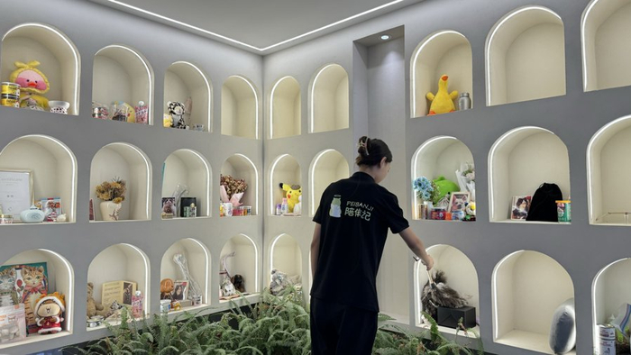 肖程的店内，摆满了养宠人们对自家宠物的回忆