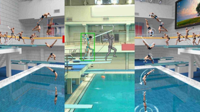 ▲百度的跳水AI辅助训练系统（图源：百度）