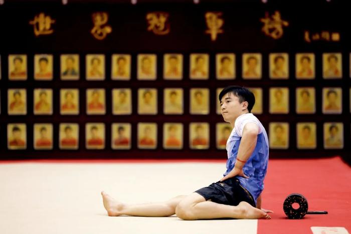 6月28日，备战中的体操运动员刘洋。摄影/本刊记者 富田