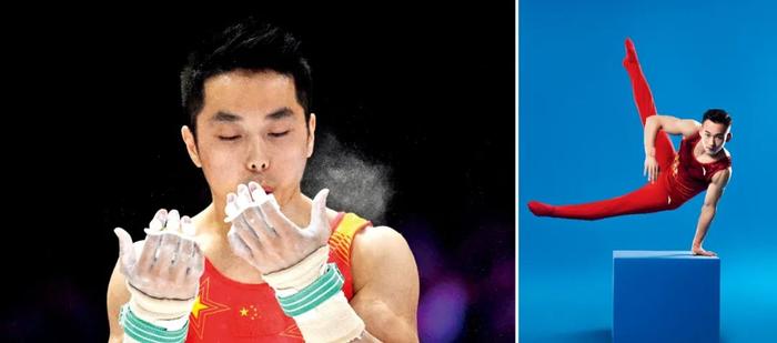 体操运动员尤浩（左）、肖若腾。图/视觉中国 受访者提供