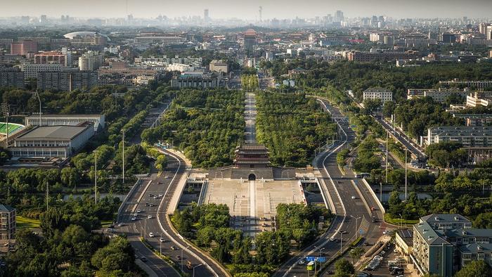 北京中轴线鸟瞰