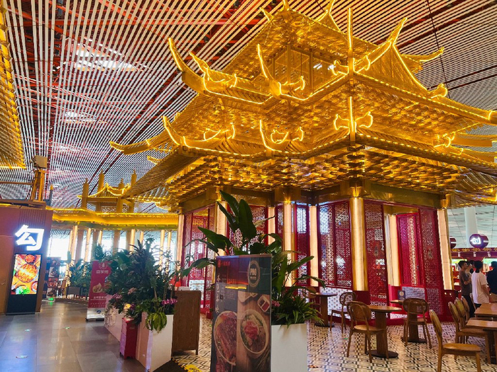 京韵浮岛项目整体以皇城故宫风格为设计理念。（中国商报记者 贺阳/摄）