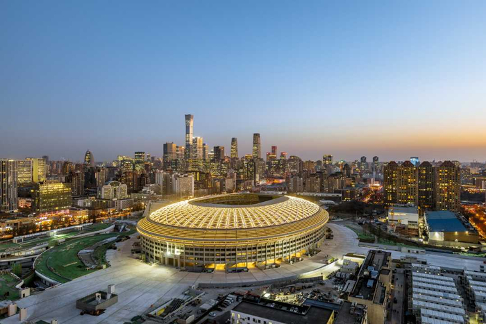 坐落于北京市朝阳区的北京工人体育场。（视觉中国）