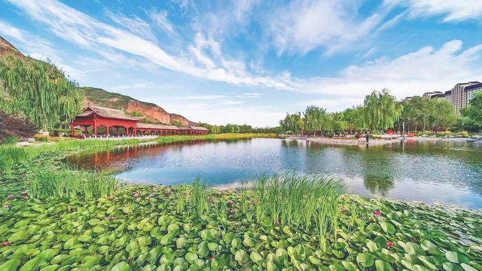 北山美丽园夏景。西宁市林草局供图