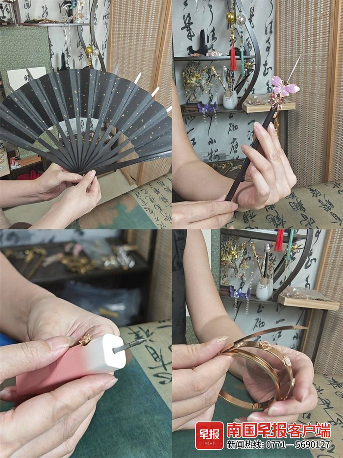 谢冲制作的各种暗器。