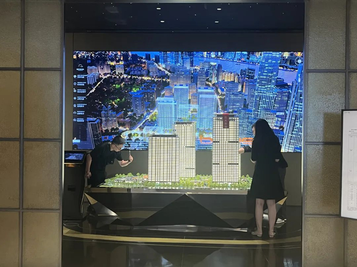 上海黄浦区某豪宅营销中心 图片来源：每经记者 刘颂辉 摄‍‍‍‍‍‍‍‍‍‍‍‍‍‍