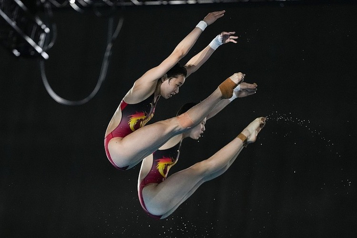比赛中的全红婵/陈芋汐（图自视觉中国）
