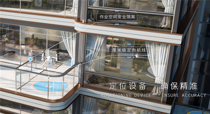 无人机露台投递示意图 公司供图