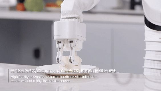 UniX AI机器人可以夹豆腐