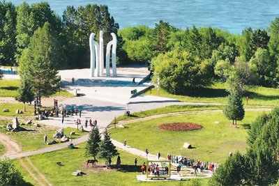 漠河市北极村北字广场。漠河市委宣传部供图