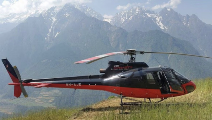 肇事的“王朝航空”公司的直升机。（图源：王朝航空官网）