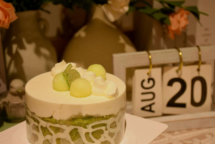 ABC Cooking Studio门店为消费者提供拍照打卡的布景。（中国商报记者 涂瀚文/摄）