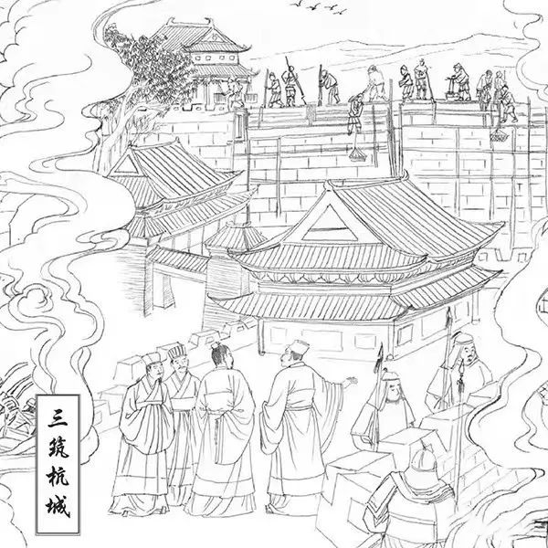 钱镠三筑杭城 图源：“杭州西湖风景名胜区”微信公众号