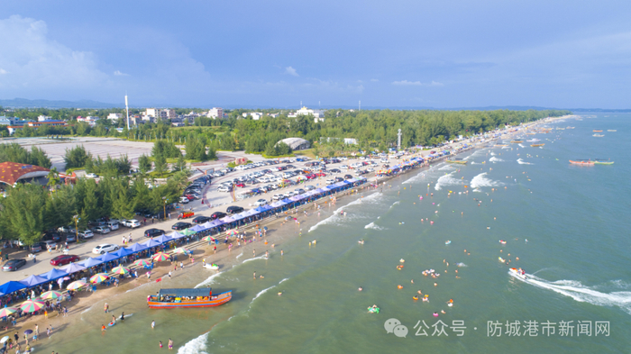 美丽金滩。（东兴市融媒体中心供图）