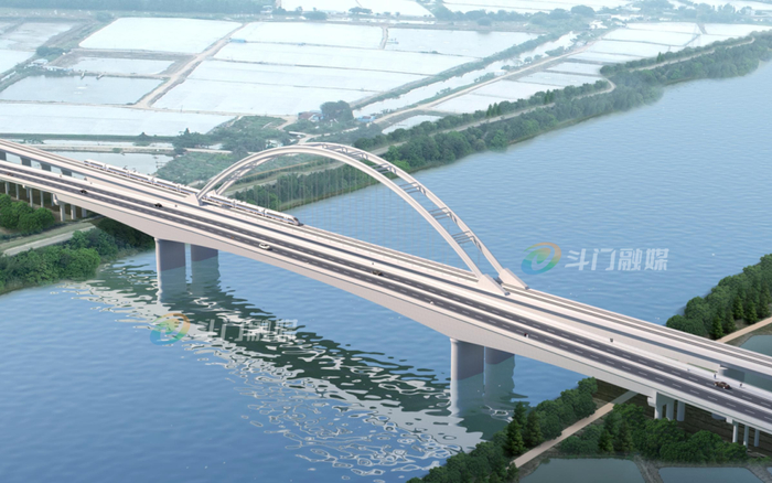 △莲鹤大道项目跨螺洲河段效果图