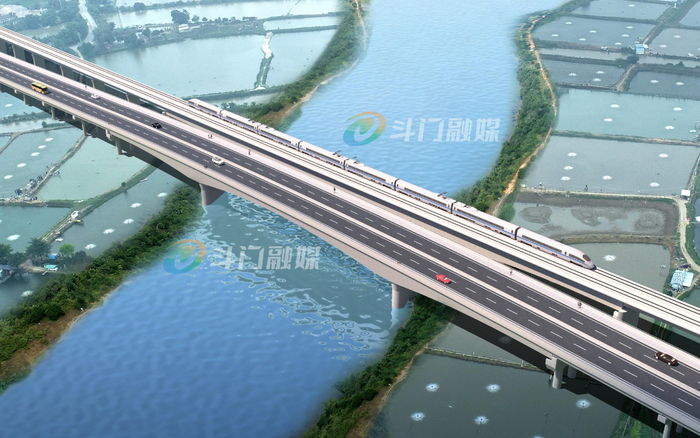 △莲鹤大道项目跨天生河段效果图