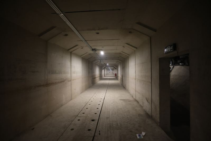 东六环改造后，隧道下方还将设置有应急疏散通道。新京报记者 王贵彬 摄