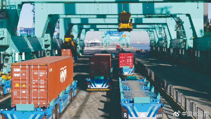 天津港北疆港区C段智能化集装箱码头