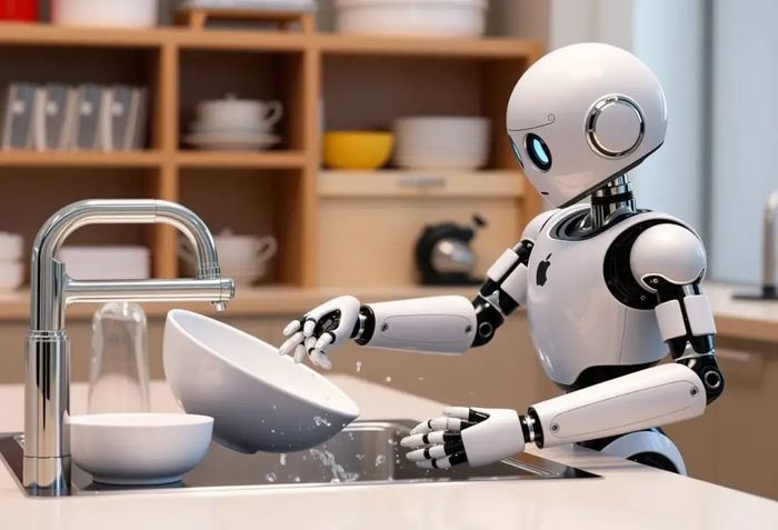 AI 想象中的苹果机器人 