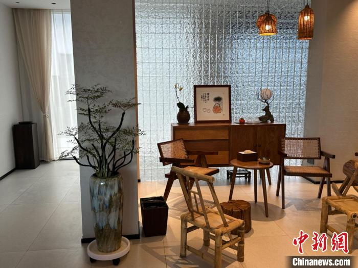 拾棠小院民宿的公共区域一角。蓝伊旎 摄