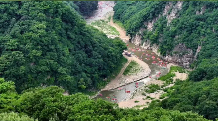 图为红河谷景区漂亮。图片来自于红河谷景区官网视频截图