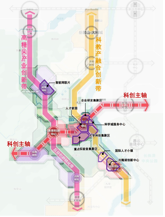 湘江科学城规划图。