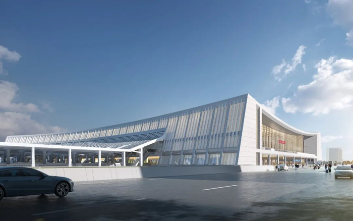 宜昌北站效果图。中铁建工提供
