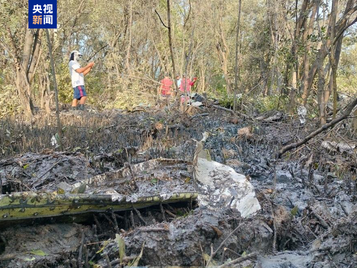 泰国北柳府坠机事故现场图