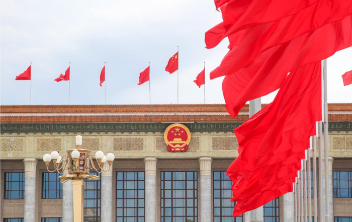 人民大会堂外景。摄/北京日报记者 武亦彬