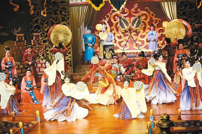 东仓鼓乐社西安鼓乐表演（资料图片） 记者 尚洪涛 摄