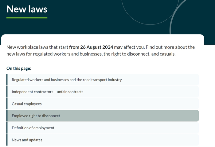 （来源：澳洲公平工作委员会官网）