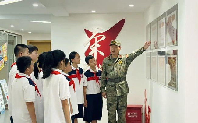 四十五中长丰路校区学生在庐阳区首批爱国主义教育基地进行参观学习