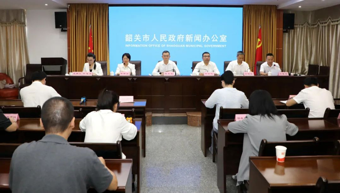 新闻发布会现场。韶关日报全媒体记者 张伟 摄