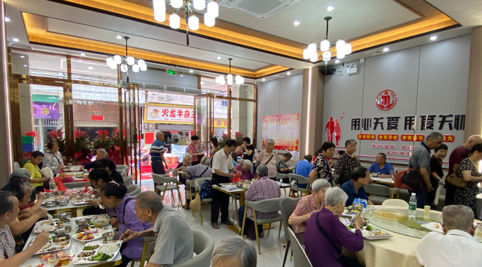 △封开县江口街道水上社区长者饭堂。柴嘉蔚 摄